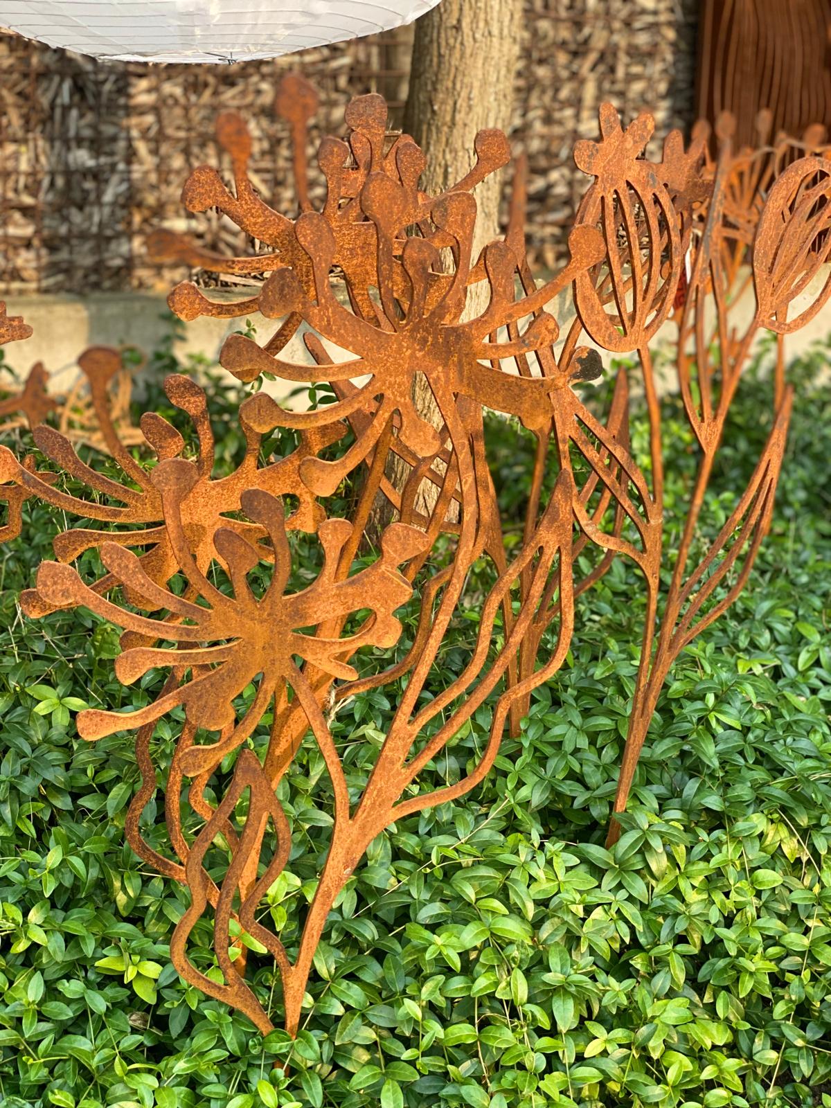 cortenstaal bloem tuindecoratie cortenstaal bloem tuindecoratie